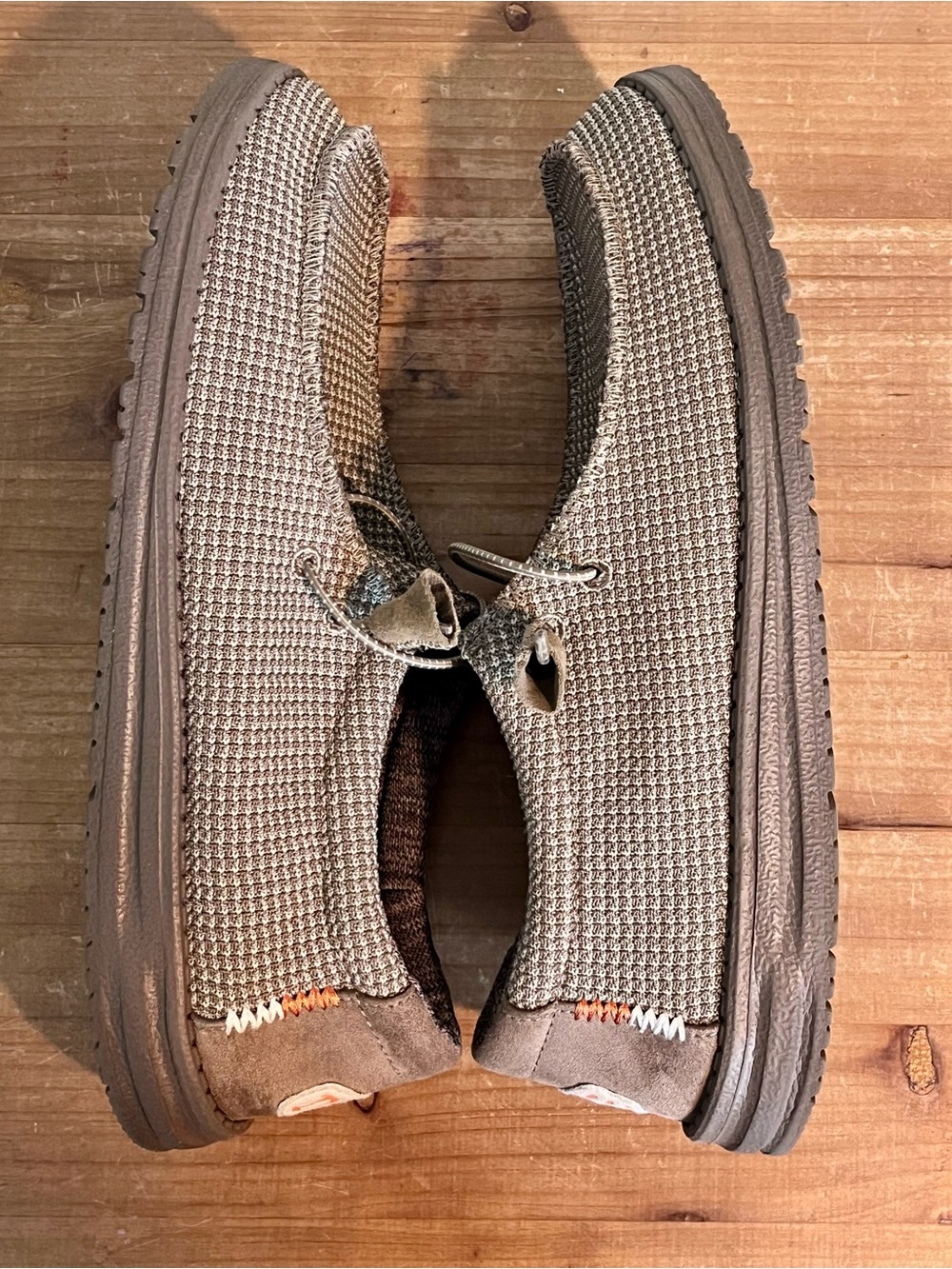 Hey Dude Wally Sport Mesh Tan Casual Loafers Men's Size 10